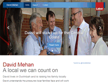 Tablet Screenshot of davidmehan.com.au